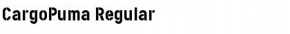 Download CargoPuma Regular Font Title Preview