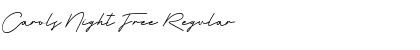 Download Carols Night Free Regular Font Title Preview