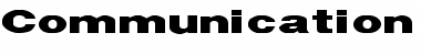 Download Communication 3 Regular Font Title Preview