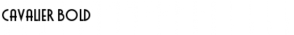 Download Cavalier Bold Font Title Preview
