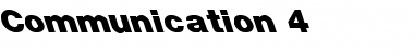 Download Communication 4 Regular Font Title Preview