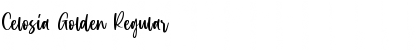 Download Celosia Golden Regular Font Title Preview