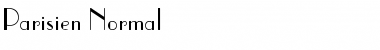 Download Parisien Normal Font Title Preview