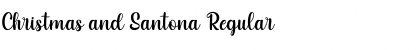 Download Christmas and Santona Regular Font Title Preview