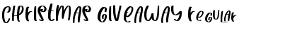 Download CHRISTMAS GIVEAWAY Regular Font Title Preview