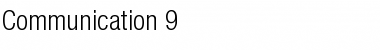 Download Communication 9 Regular Font Title Preview