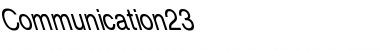 Download Communication23 Regular Font Title Preview