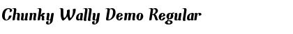 Download Chunky Wally Demo Regular Font Title Preview