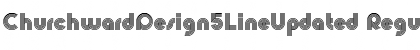 Download ChurchwardDesign5LineUpdated Regular Font Title Preview