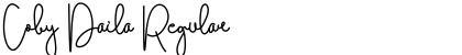Download Coby Daila Regular Font Title Preview