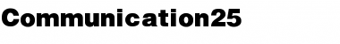Download Communication25 Regular Font Title Preview