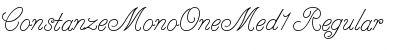 Download ConstanzeMonoOneMed1 Regular Font Title Preview