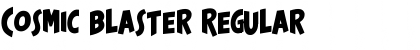 Download Cosmic Blaster Regular Font Title Preview