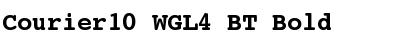 Download Courier10 WGL4 BT Bold Font Title Preview