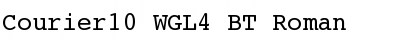 Download Courier10 WGL4 BT Roman Font Title Preview