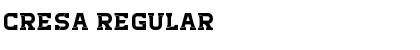 Download Cresa Regular Font Title Preview