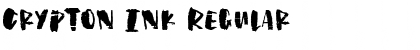 Download Crypton Ink Regular Font Title Preview