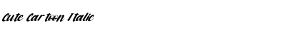 Download Cute Cartoon Italic Font Title Preview