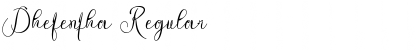 Download Dhefentha Regular Font Title Preview