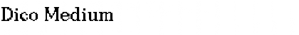 Download Dico Medium Font Title Preview