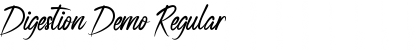 Download Digestion Demo Regular Font Title Preview