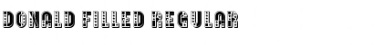 Download Donald Filled Regular Font Title Preview