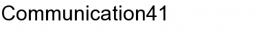 Download Communication41 Regular Font Title Preview