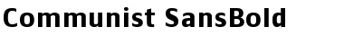 Download Communist SansBold Font Title Preview