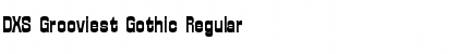 Download DXS Grooviest Gothic Regular Font Title Preview