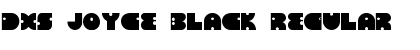 Download DXS Joyce Black Regular Font Title Preview