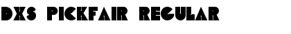 Download DXS Pickfair Regular Font Title Preview