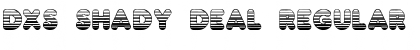 Download DXS Shady Deal Regular Font Title Preview