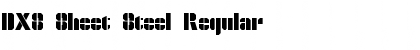 Download DXS Sheet Steel Regular Font Title Preview