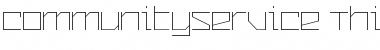 Download CommunityService Thin Font Title Preview
