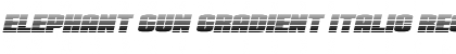 Download Elephant Gun Gradient Italic Regular Font Title Preview
