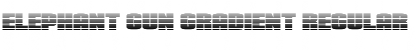 Download Elephant Gun Gradient Regular Font Title Preview