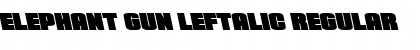 Download Elephant Gun Leftalic Regular Font Title Preview
