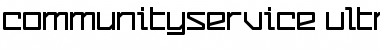 Download CommunityService UltraBold Font Title Preview