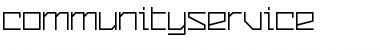 Download CommunityService Regular Font Title Preview
