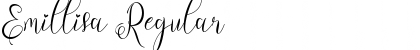 Download Emillisa Regular Font Title Preview