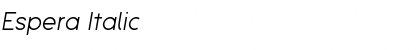 Download Espera Italic Font Title Preview
