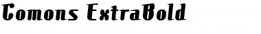 Download Comons Ex&#56481Bold Font Title Preview