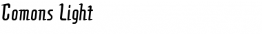 Download Comons Ligh Font Title Preview