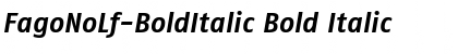 Download FagoNoLf-BoldItalic Bold Italic Font