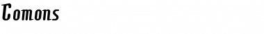 Download Comons Regular Font Title Preview