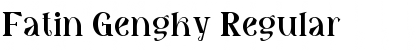 Download Fatin Gengky Regular Font Title Preview