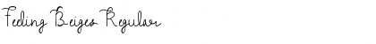 Download Feeling Beiges Regular Font Title Preview
