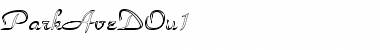 Download ParkAveDOu1 Regular Font Title Preview