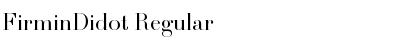 Download FirminDidot Regular Font Title Preview