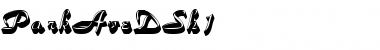 Download ParkAveDSh1 Regular Font Title Preview
